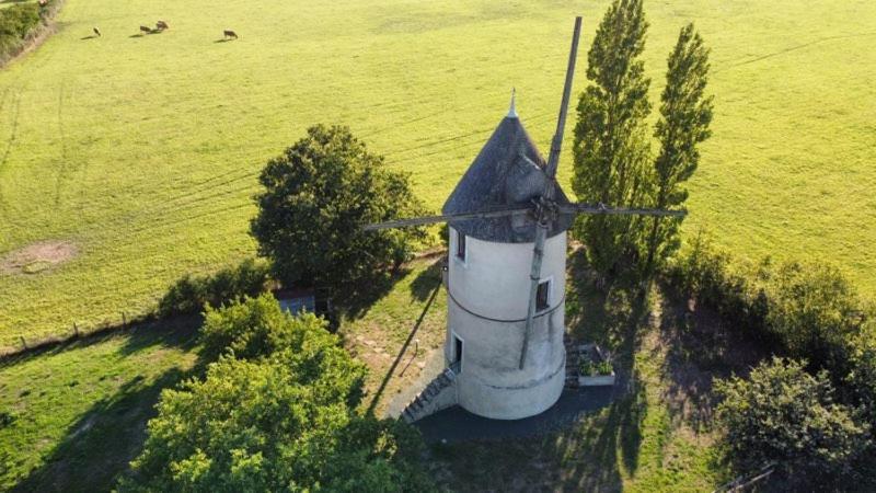 Moulin A Vent Le Champ Du Trail Villa Saint-Cyr-des-Gats Dış mekan fotoğraf